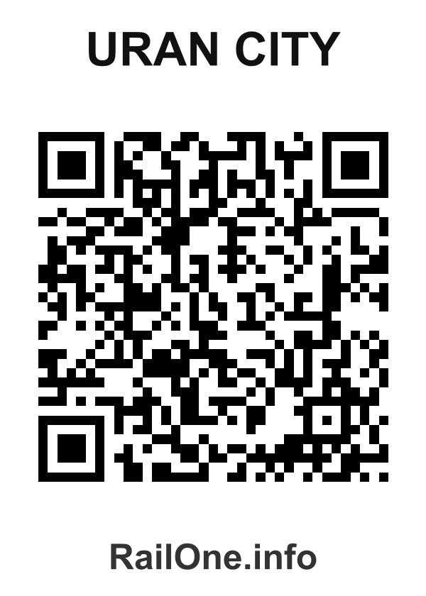 RailOne QR Code for Uran City station