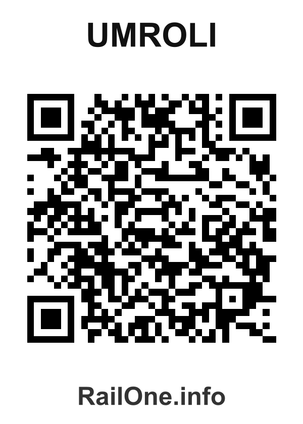 RailOne QR Code for Umroli station