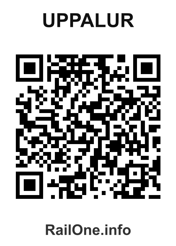 RailOne QR Code for Uppalur station