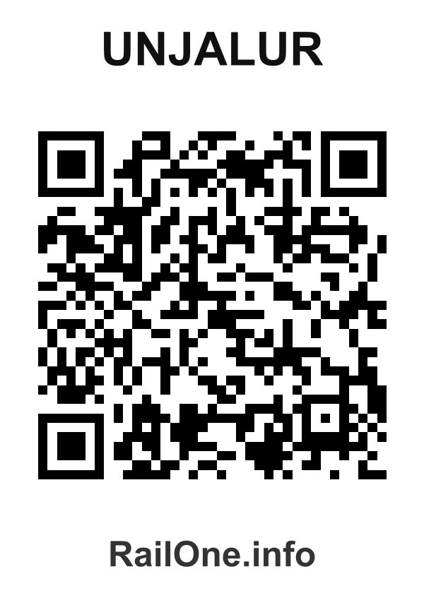 RailOne QR Code for Unjalur station