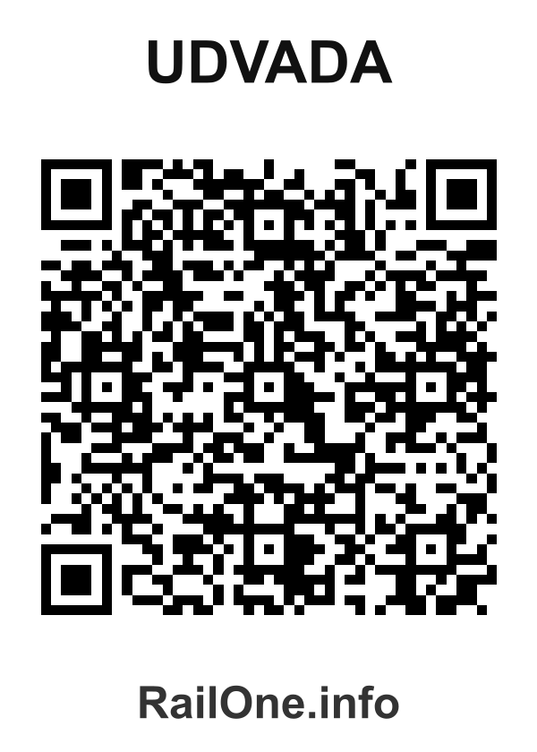 RailOne QR Code for Udvada station