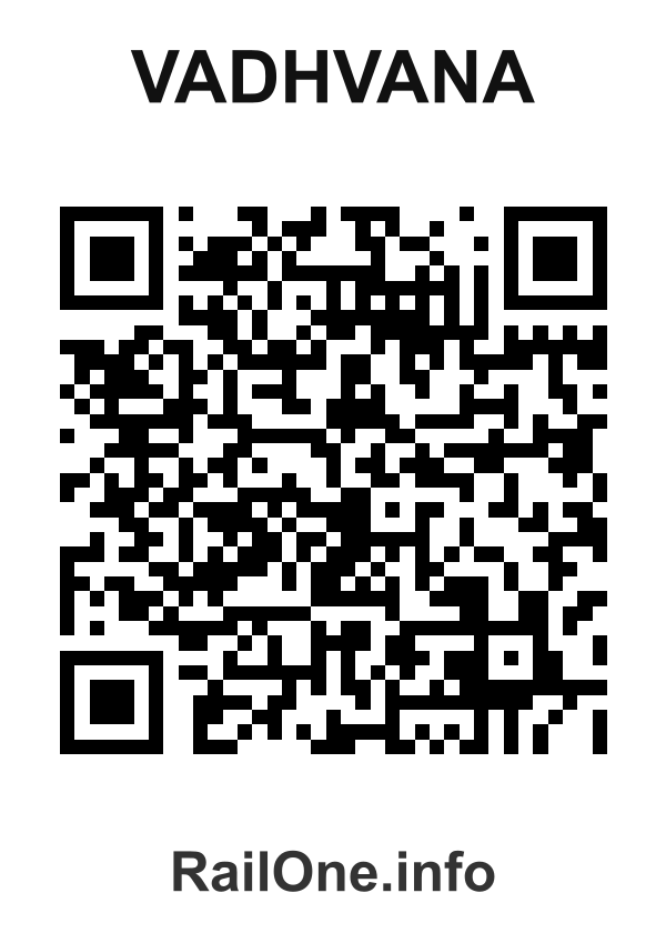 RailOne QR Code for Vadhvana station
