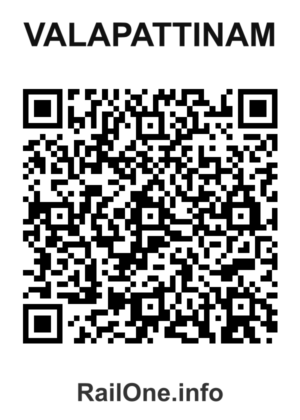 RailOne QR Code for Valapattinam station