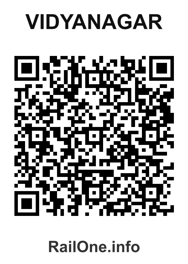 RailOne QR Code for Vidyanagar station