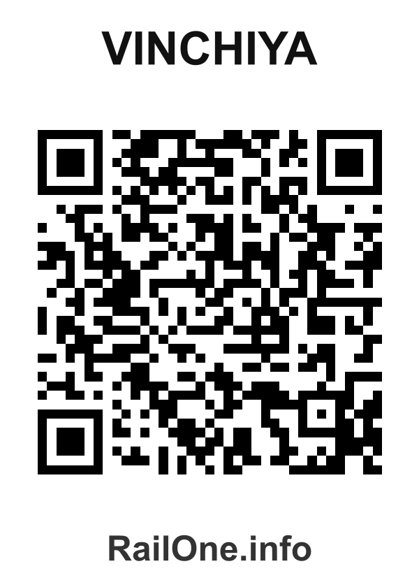 RailOne QR Code for Vinchiya station