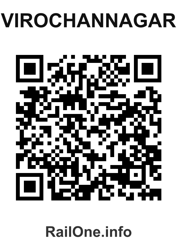 RailOne QR Code for Virochannagar station