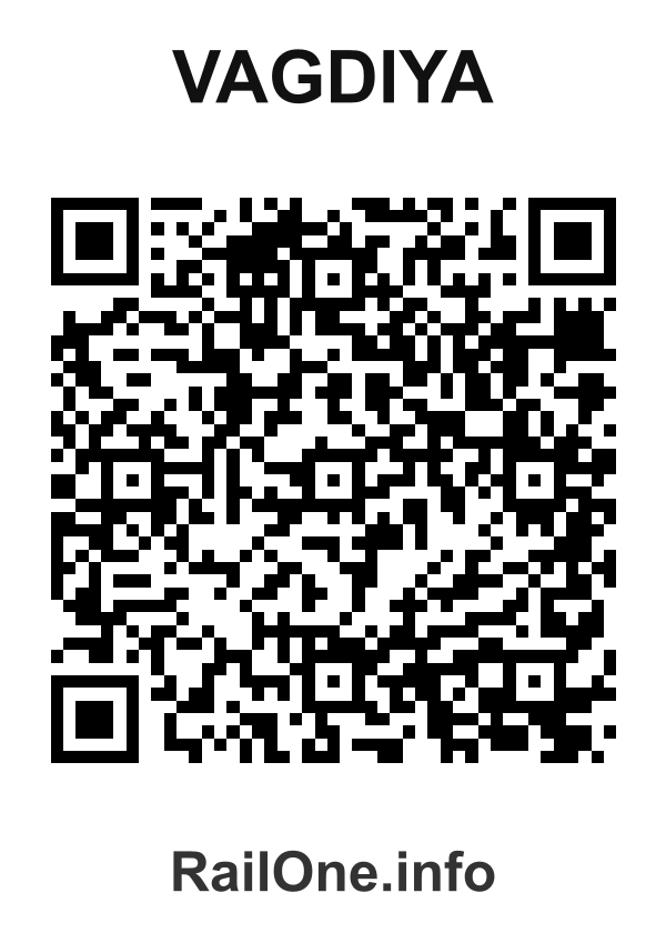 RailOne QR Code for Vagdiya station