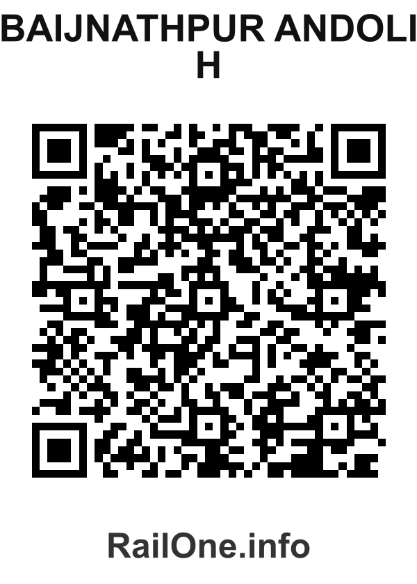 RailOne QR Code for Baijnathpur Andoli H station