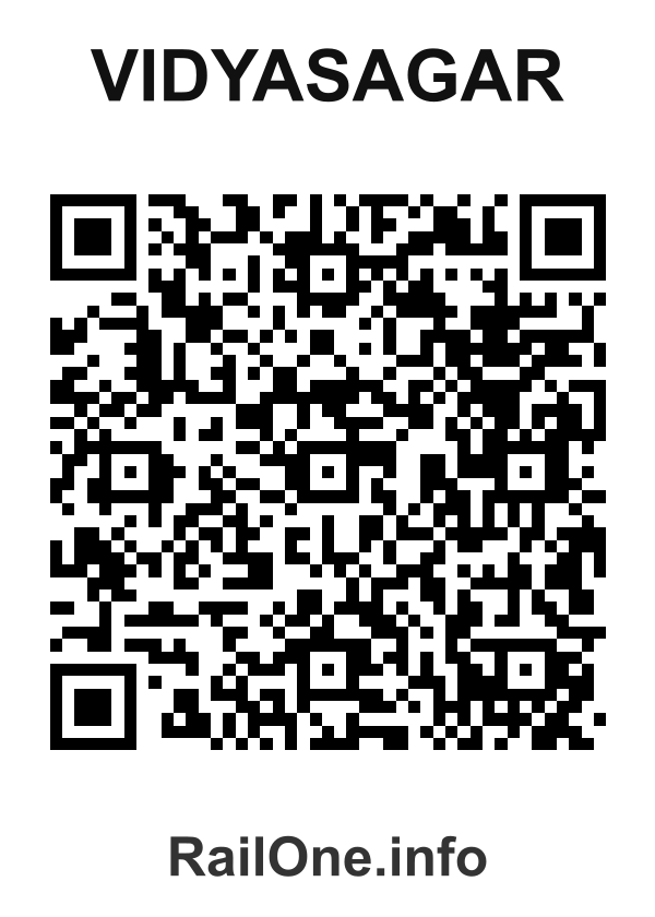 RailOne QR Code for Vidyasagar station