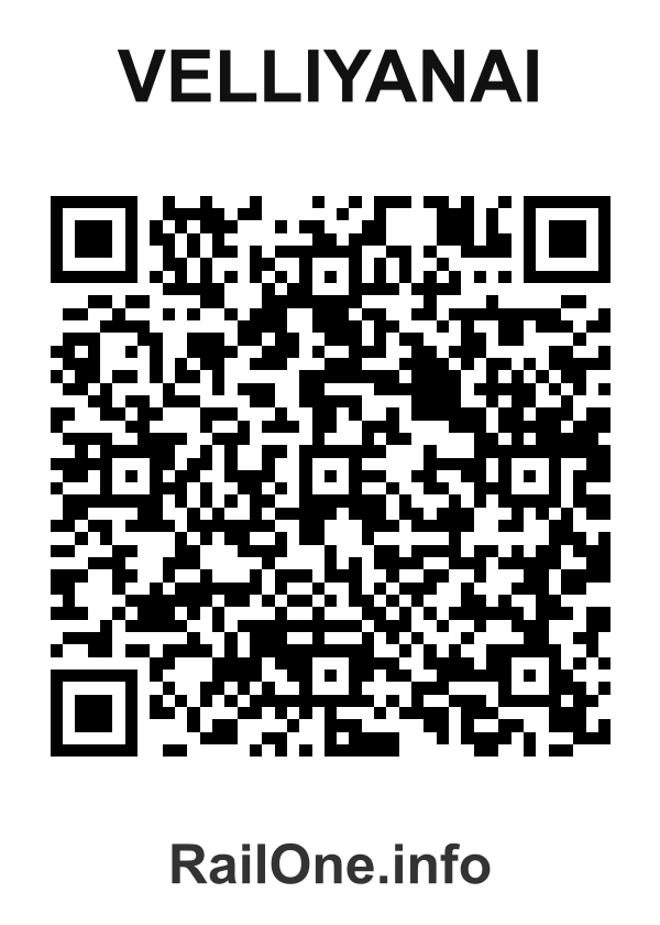 RailOne QR Code for Velliyanai station