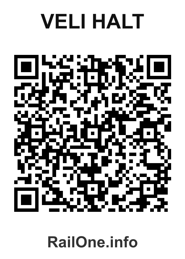 RailOne QR Code for Veli Halt station