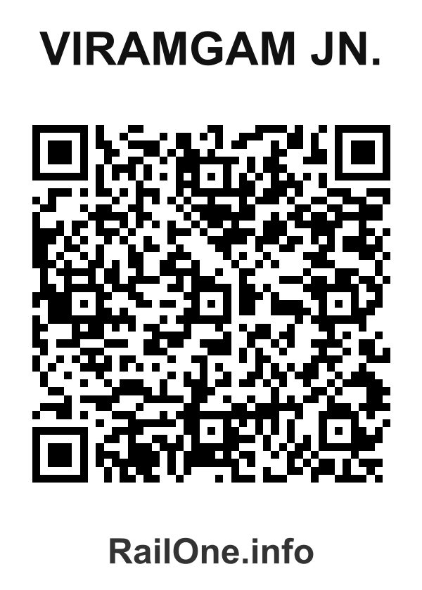RailOne QR Code for Viramgam Jn. station