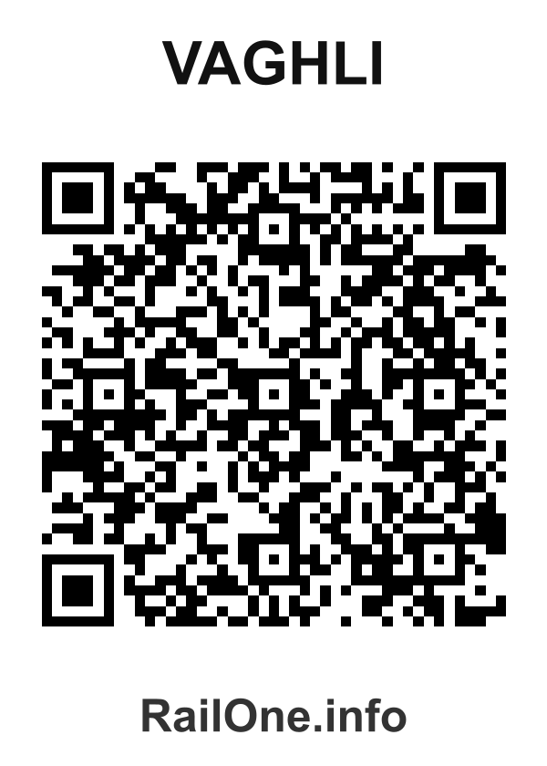 RailOne QR Code for Vaghli station