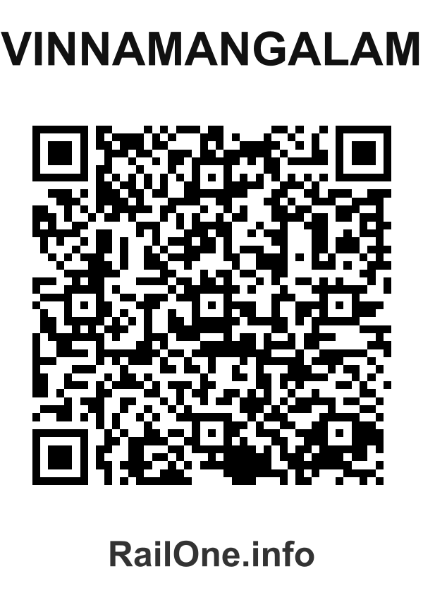 RailOne QR Code for Vinnamangalam station