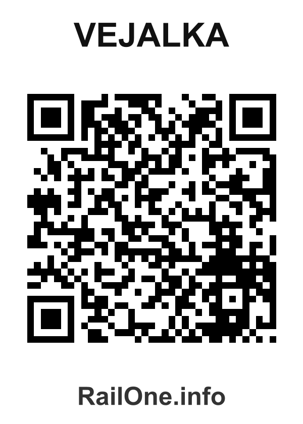 RailOne QR Code for Vejalka station