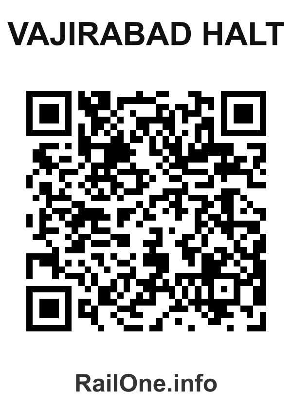 RailOne QR Code for Vajirabad Halt station