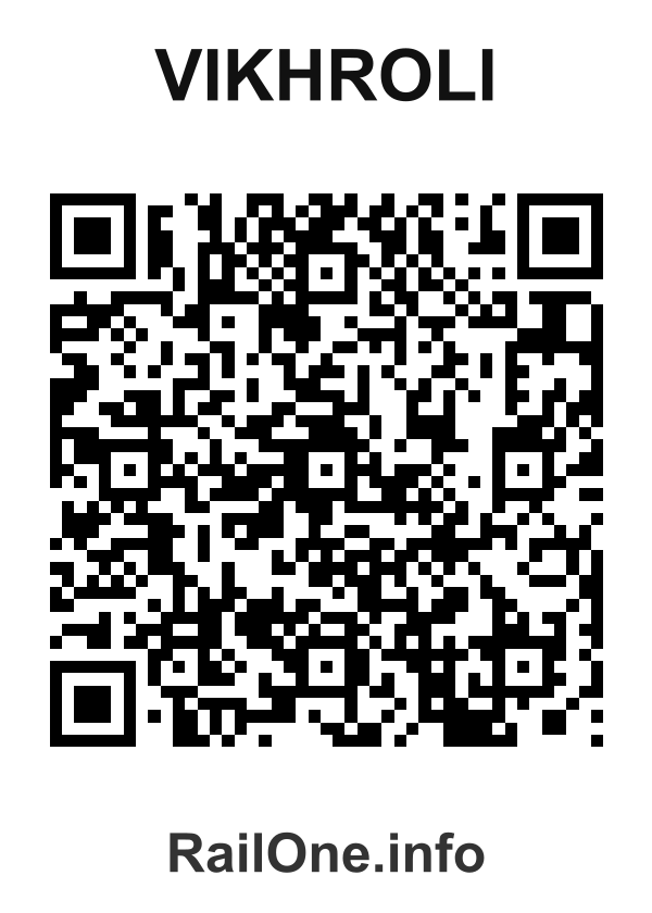 RailOne QR Code for Vikhroli station
