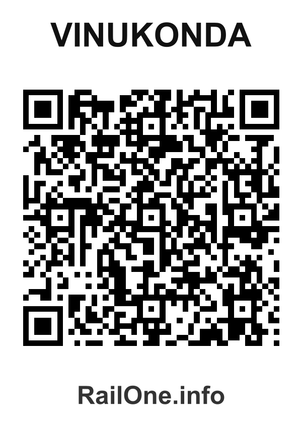 RailOne QR Code for Vinukonda station