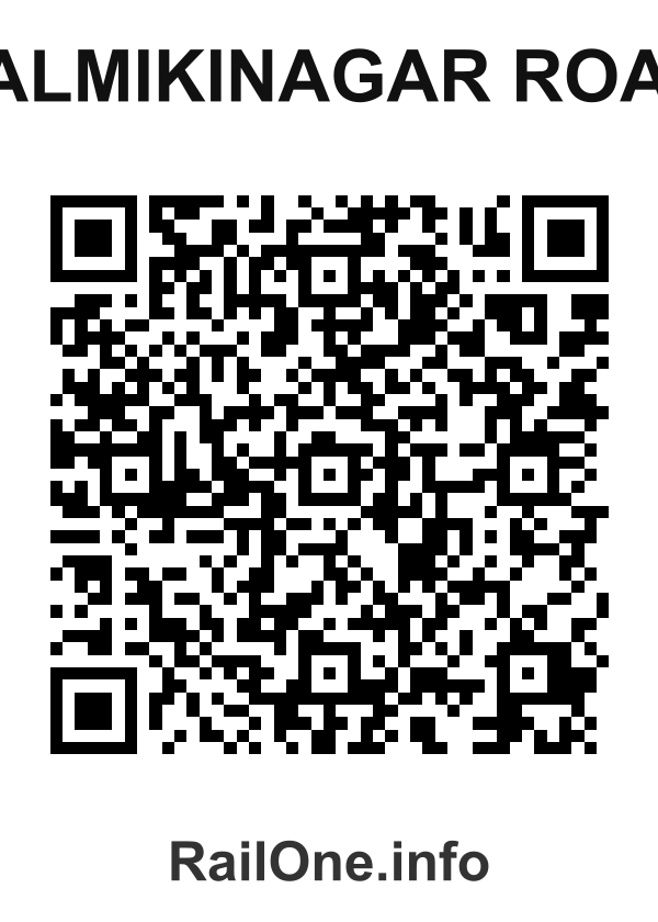 RailOne QR Code for Valmikinagar Road station