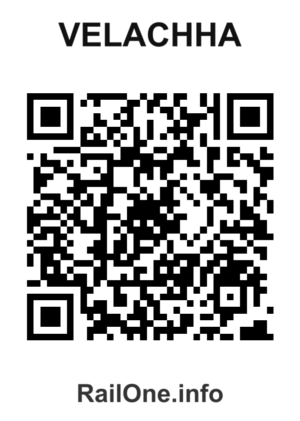 RailOne QR Code for Velachha station