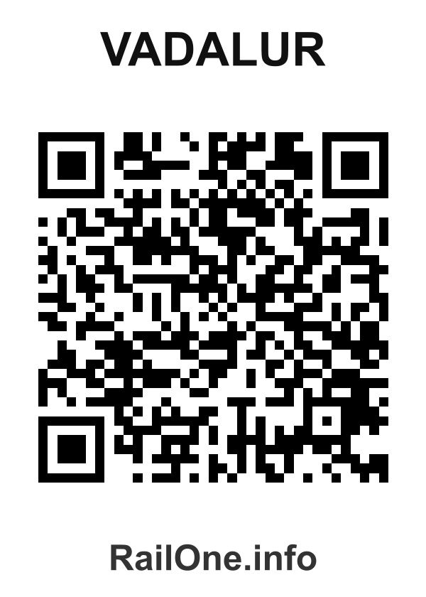 RailOne QR Code for Vadalur station