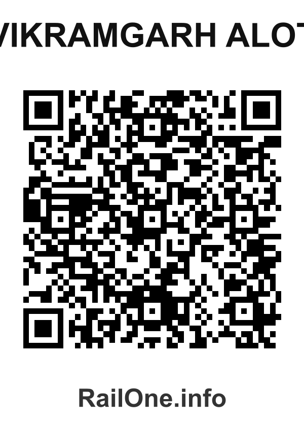 RailOne QR Code for Vikramgarh Alot station