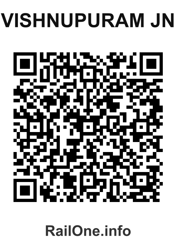 RailOne QR Code for Vishnupuram Jn station