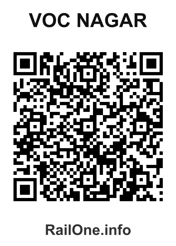 RailOne QR Code for Voc Nagar station