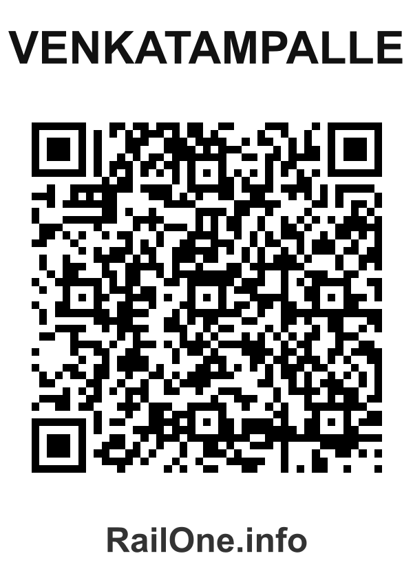 RailOne QR Code for Venkatampalle station