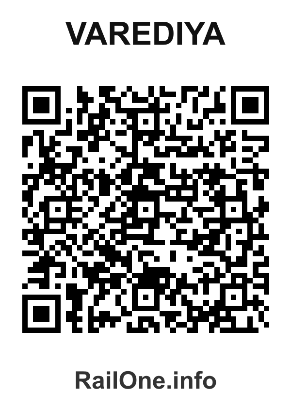RailOne QR Code for Varediya station