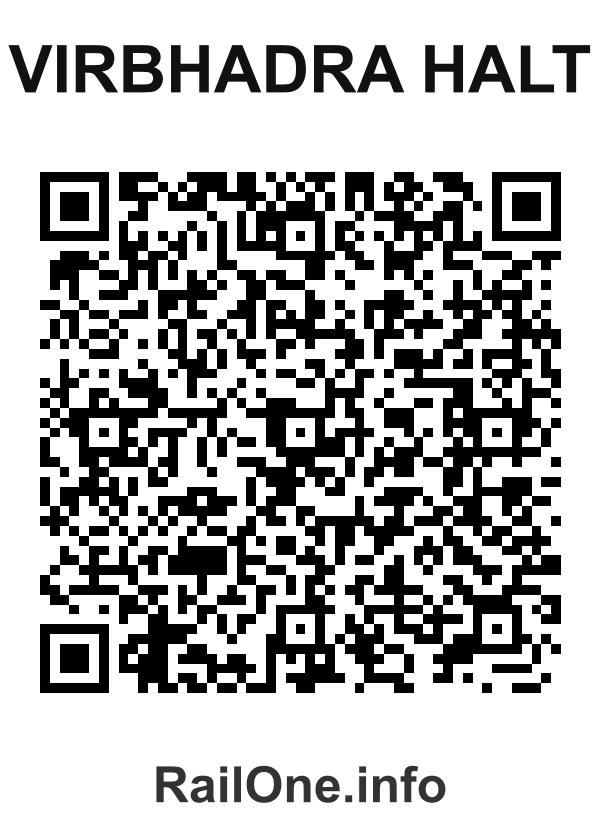 RailOne QR Code for Virbhadra Halt station