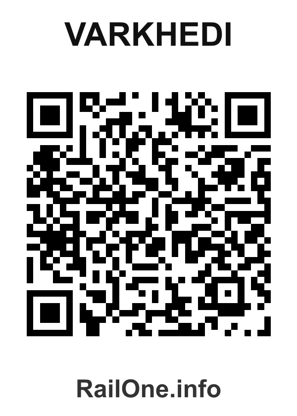 RailOne QR Code for Varkhedi station