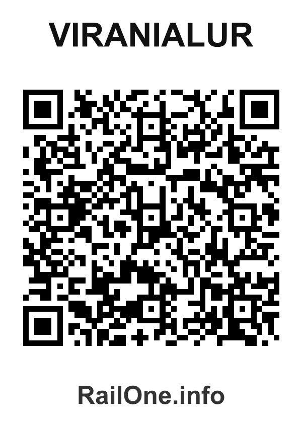 RailOne QR Code for Viranialur station