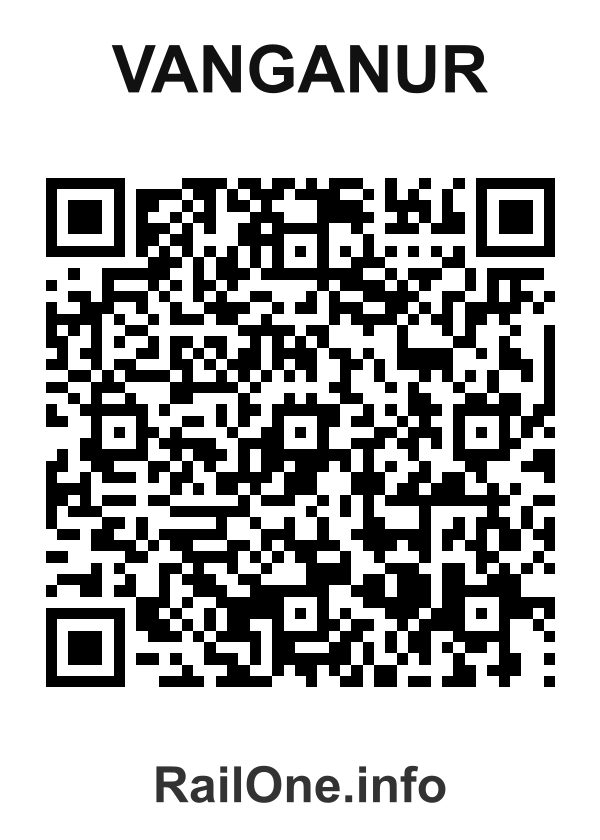 RailOne QR Code for Vanganur station