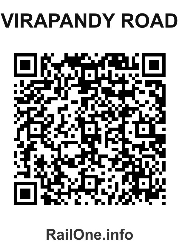 RailOne QR Code for Virapandy Road station