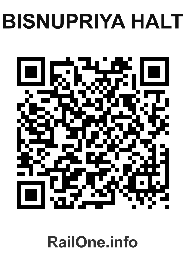 RailOne QR Code for Bisnupriya Halt station