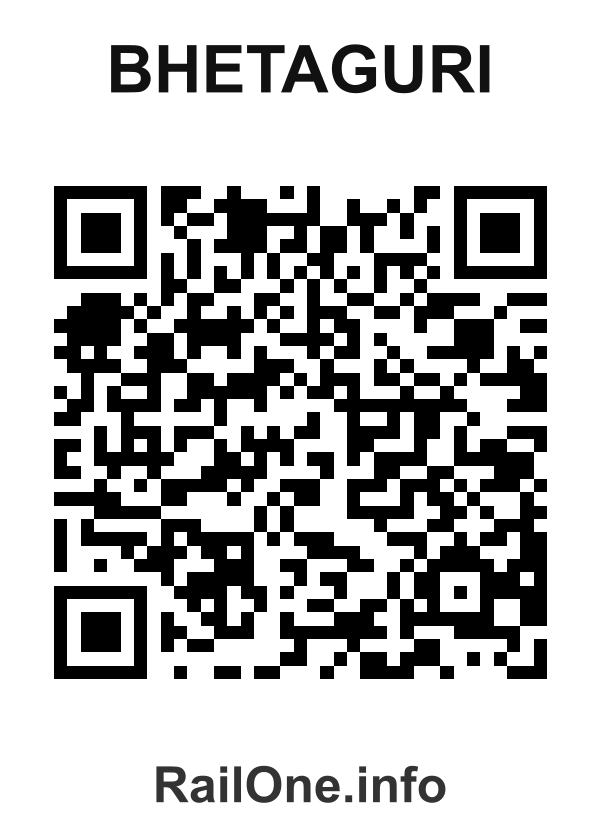 RailOne QR Code for Bhetaguri station