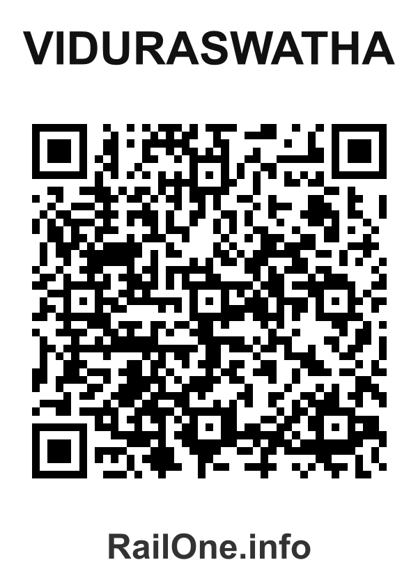 RailOne QR Code for Viduraswatha station