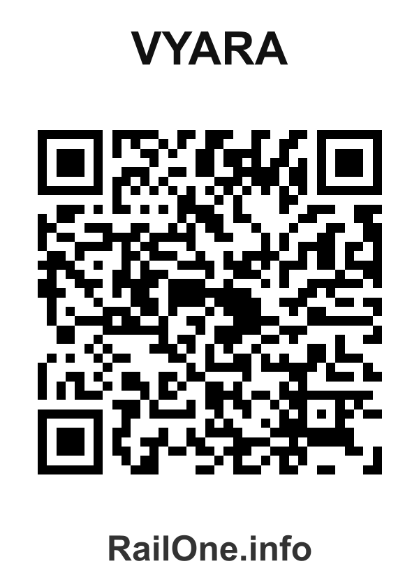 RailOne QR Code for Vyara station