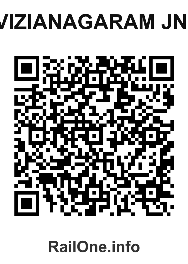 RailOne QR Code for Vizianagaram Jn. station