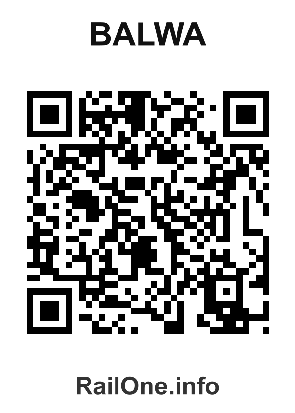 RailOne QR Code for Balwa station