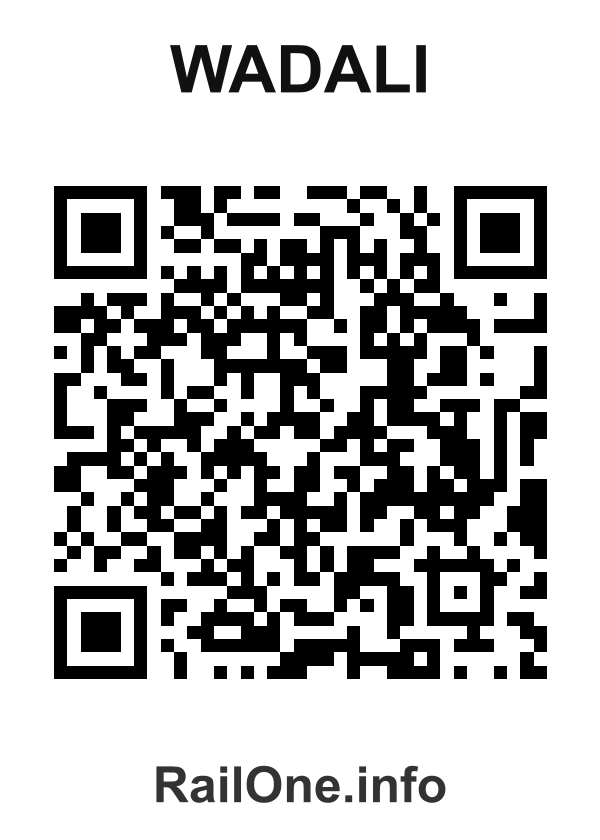 RailOne QR Code for Wadali station