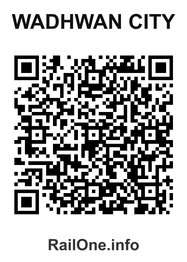 RailOne QR Code for Wadhwan City station