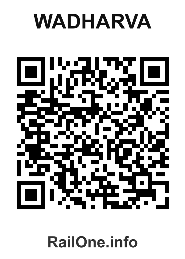 RailOne QR Code for Wadharva station