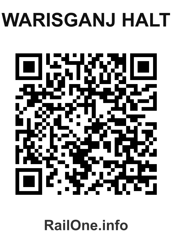 RailOne QR Code for Warisganj Halt station