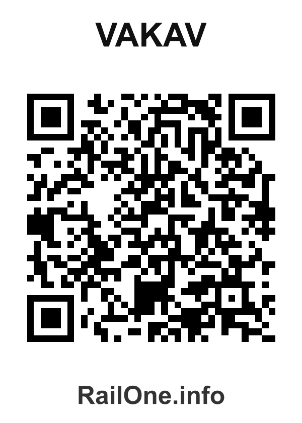RailOne QR Code for Vakav station