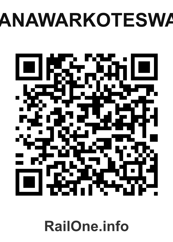 RailOne QR Code for Wanawarkoteswar station