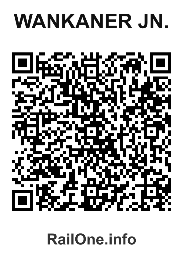 RailOne QR Code for Wankaner Jn. station