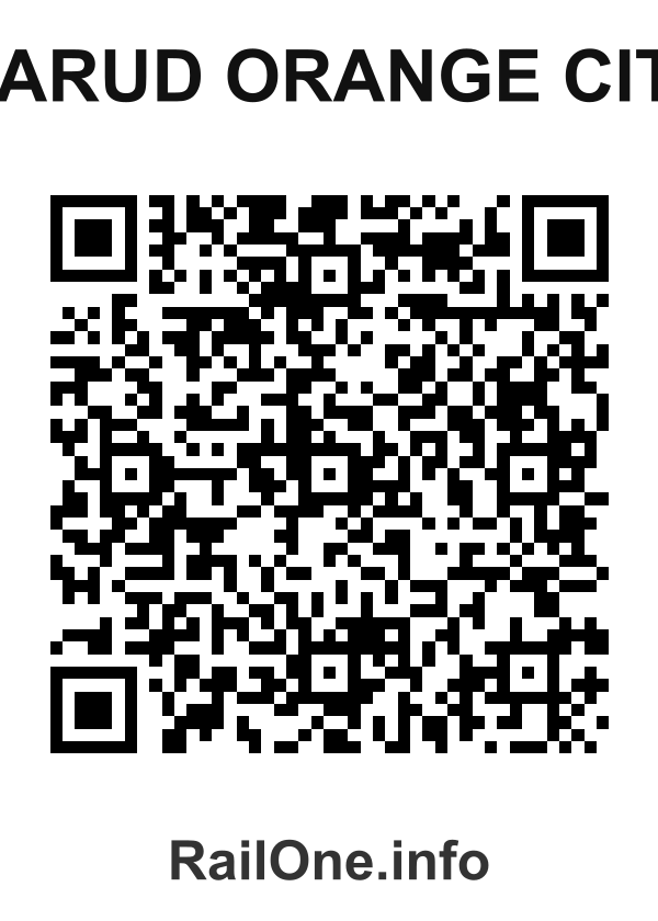 RailOne QR Code for Warud Orange City station