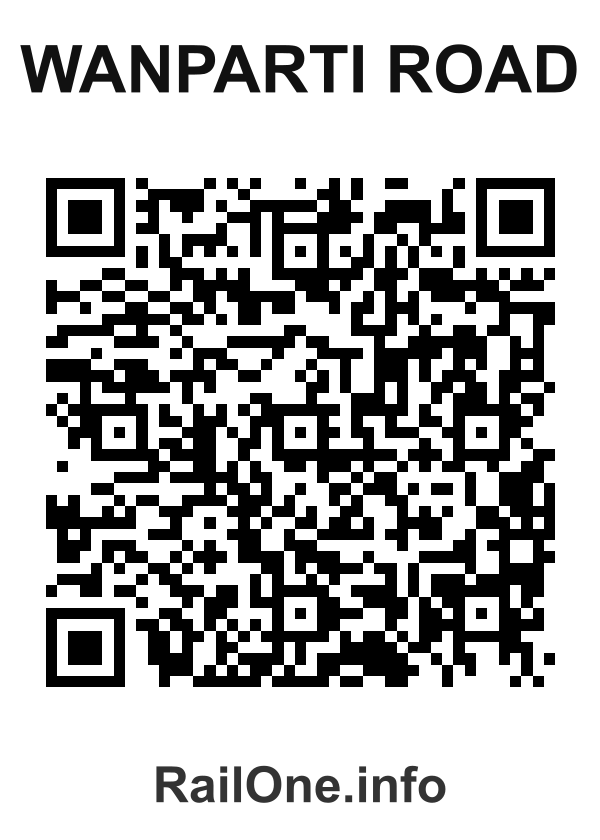RailOne QR Code for Wanparti Road station